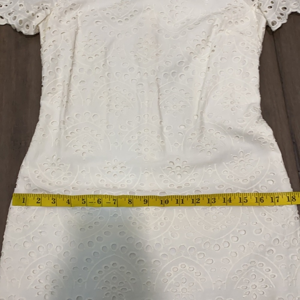 Boden Isadora Broderie Dress eyelet off white ww285 - Picture 10 of 11